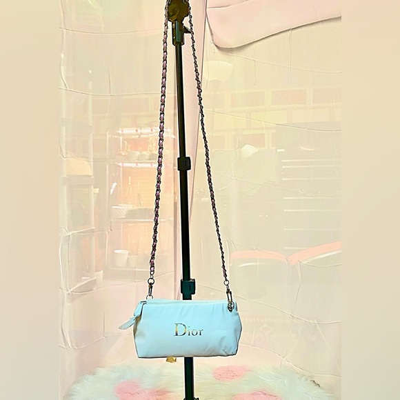 Dior Handbags - DIOR Pouch Crossbody Mini white Bag with unbranded Chain ✨